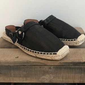 Free People Black Flat Espadrilles